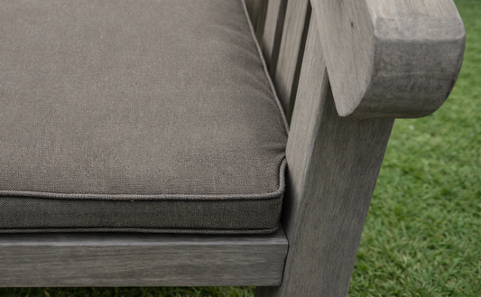 Bundle: Sandwick 2 Seater Bench + Bespoke Cushion - Powder Blue