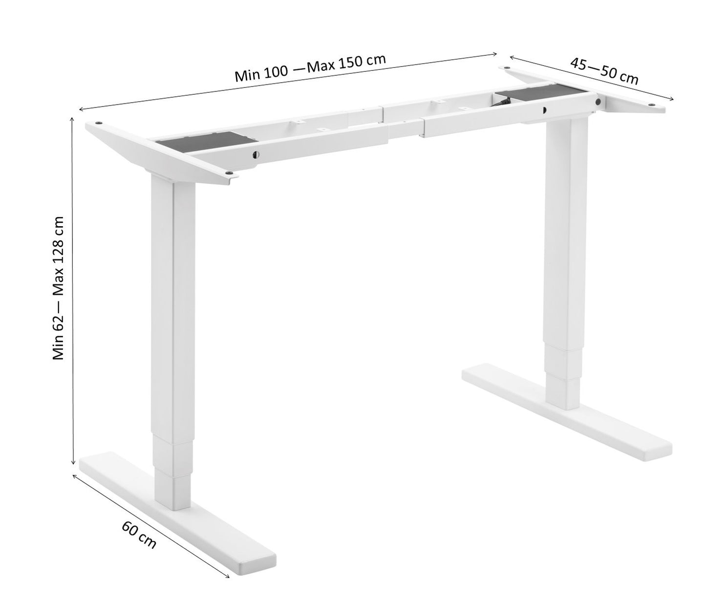 Height Adjustable Sit And Stand Desk