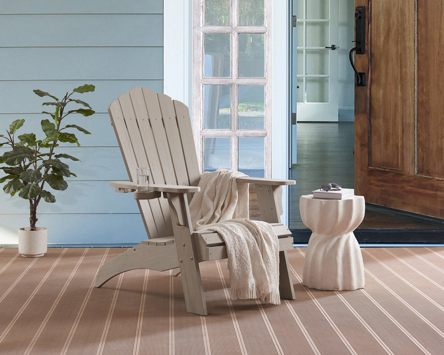 Winawood Adirondack Armchair - Stone Grey