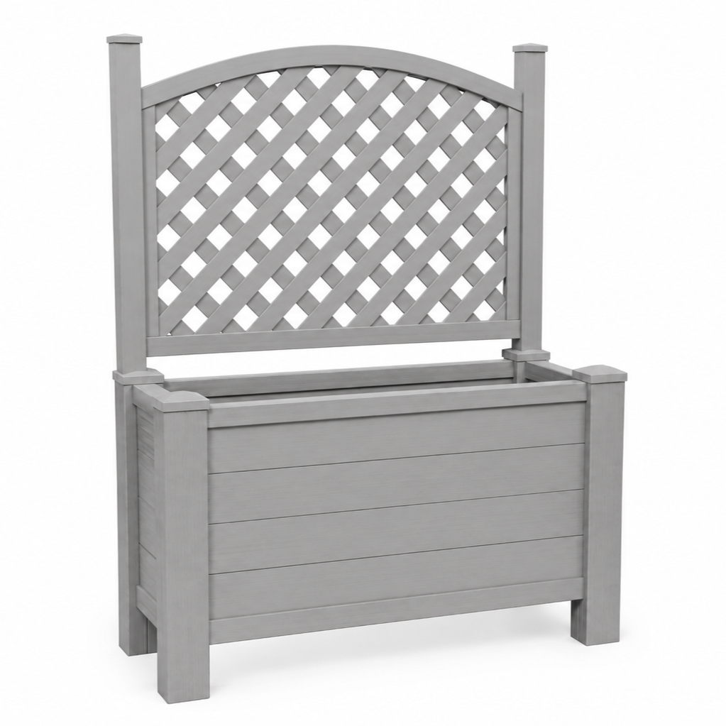 Winawood Blenheim Raised Large Rectangular Planter With Trellis