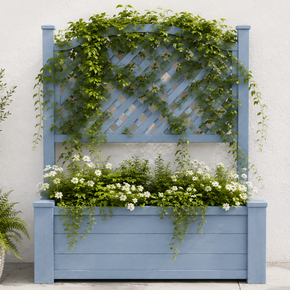 Winawood Blenheim Large Rectangular Planter with Trellis