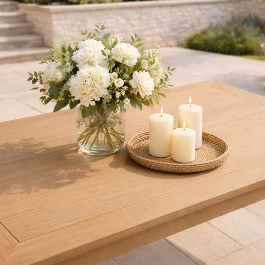 Winawood Wood Effect Rectangular Dining Table - L170cm x D98.3cm x H76cm