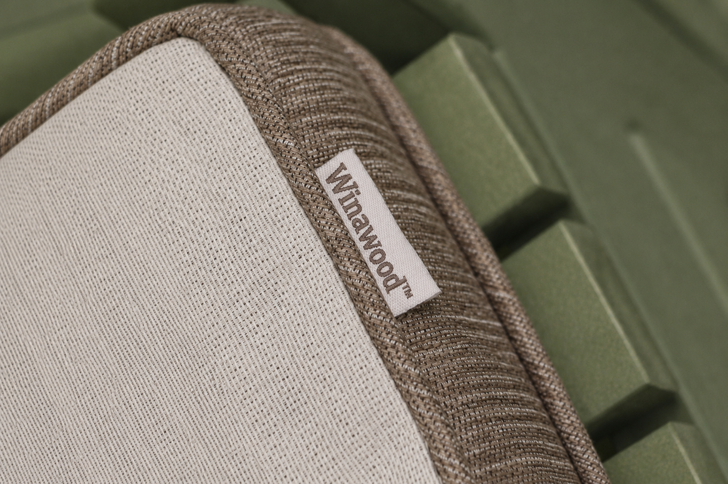 Winawood Double Sided 2 Seater Bench Cushion - Stripes/Solid