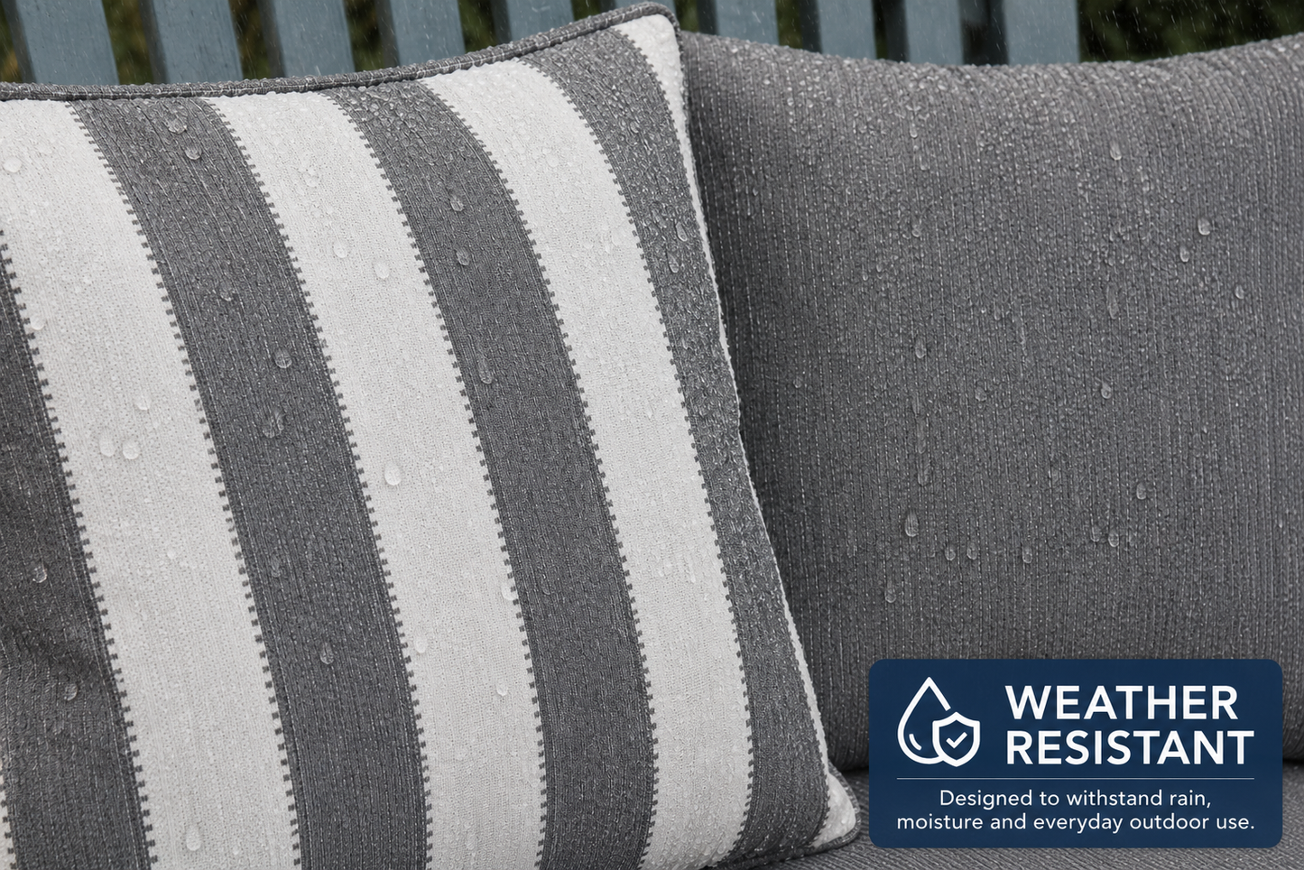 Winawood Double Sided Scatter Cushion Set of 2 - Stripes/Solid
