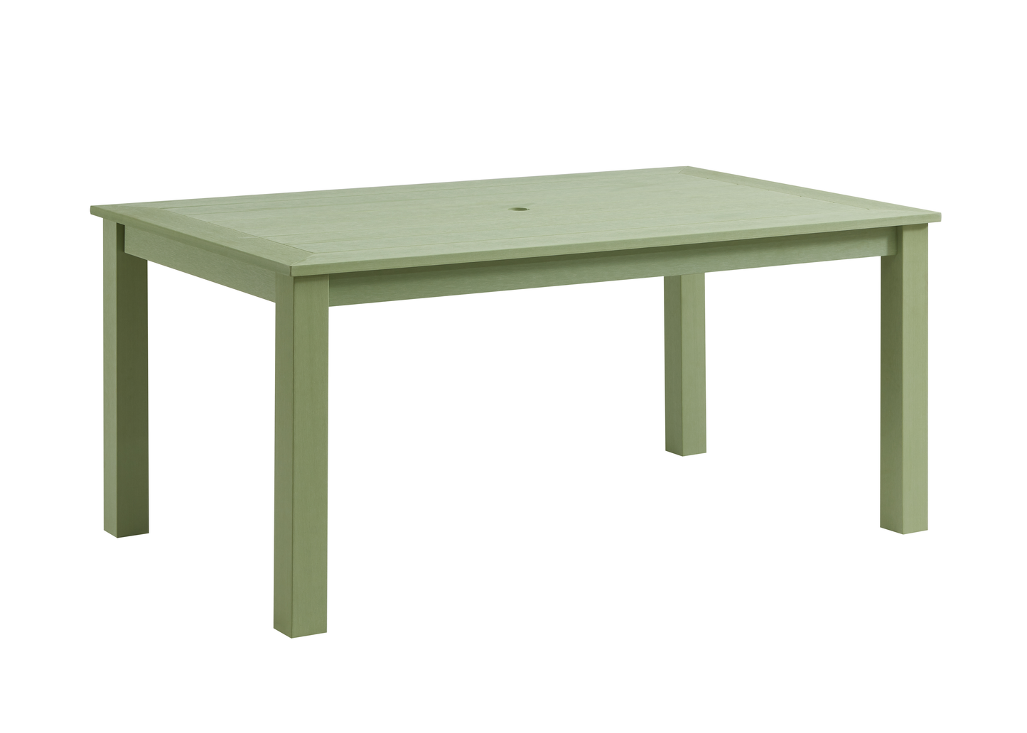 Winawood Wood Effect Rectangular Dining Table - L170cm x D98.3cm x H76cm - Duck Egg Green