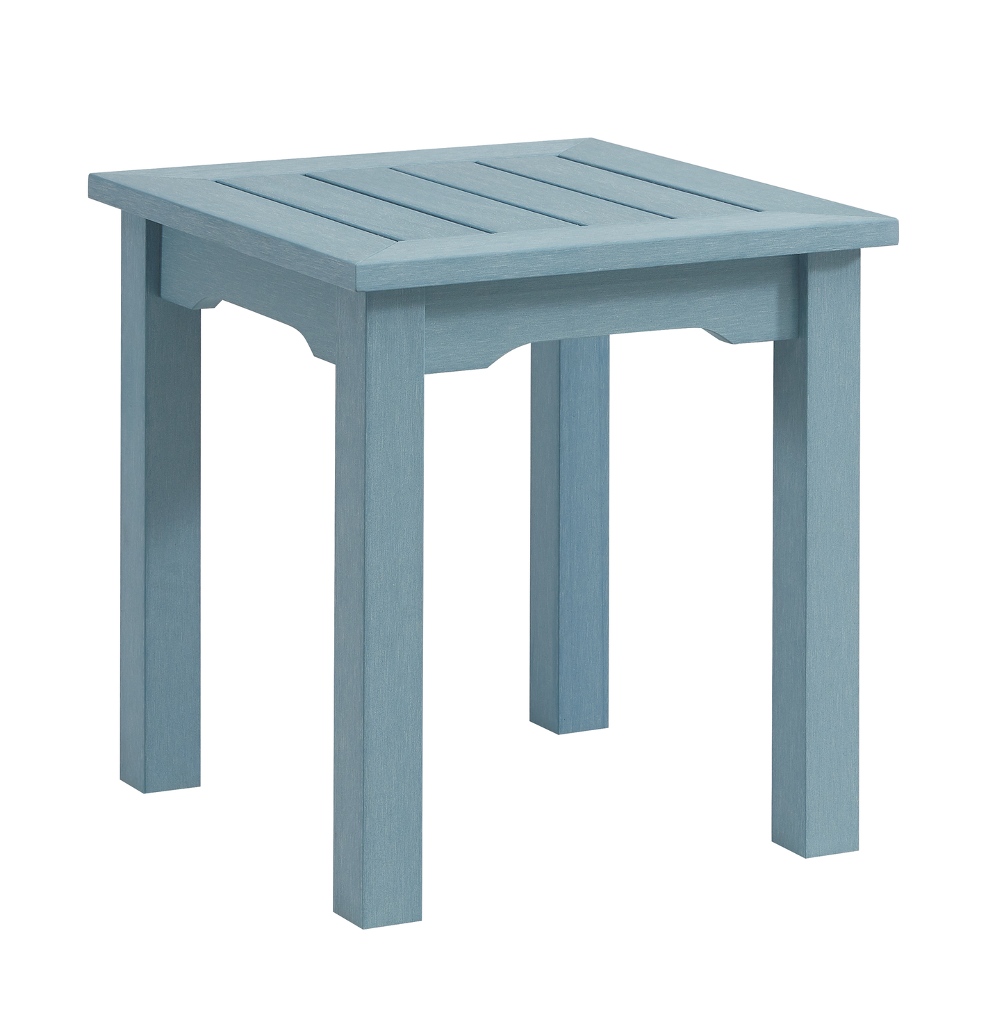 Winawood Wood Effect Side Table - L49.3cm x D49.3cm x H53cm - Powder Blue
