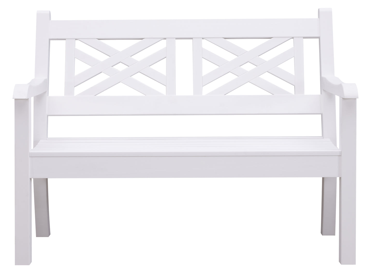 Winawood Speyside 2 Seater Wood Effect Bench - Nordic White