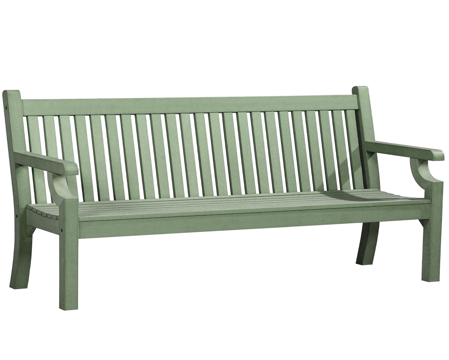 Winawood Sandwick 4 Seater Wood Effect Bench - Duck Egg Green