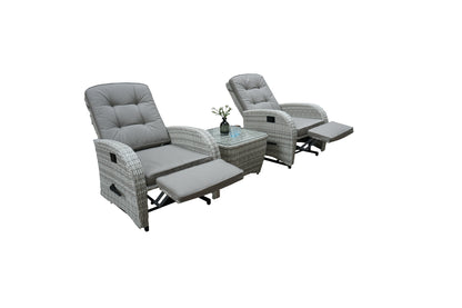 Bellevue Rocking & Reclining Set - Natural/Cappuccino