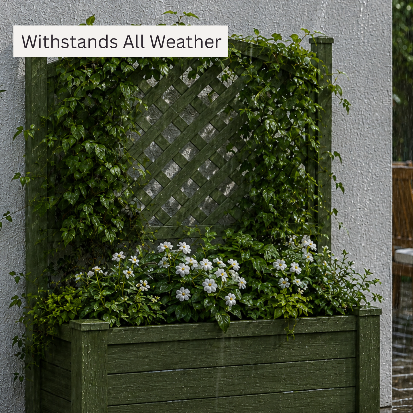 Winawood Blenheim Large Rectangular Planter with Trellis