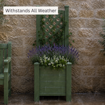 Winawood Blenheim Raised Square Planter with Trellis