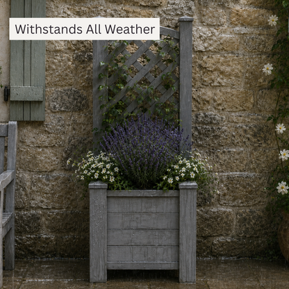 Winawood Blenheim Raised Square Planter with Trellis