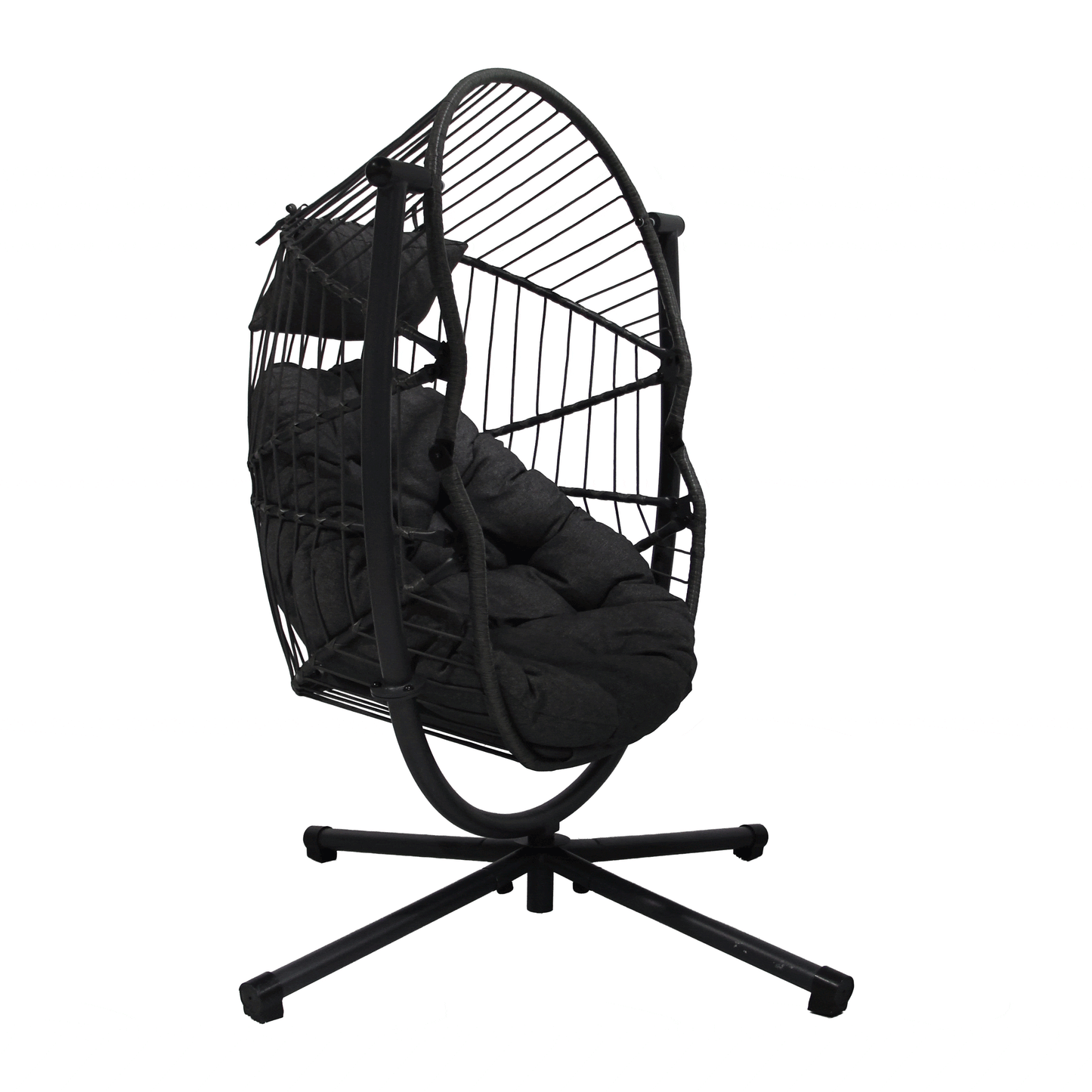 Orbit 360° Swivel & Rocking Garden Egg Chair - Natural