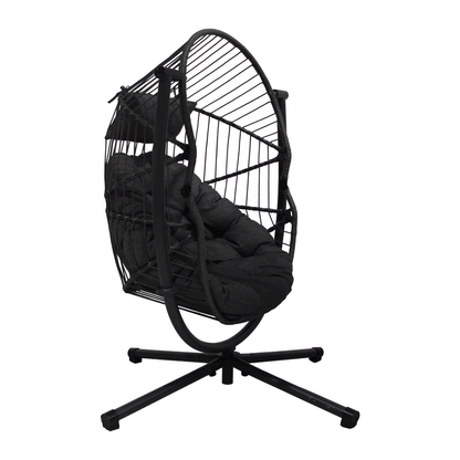 Orbit 360° Swivel & Rocking Garden Egg Chair - Natural