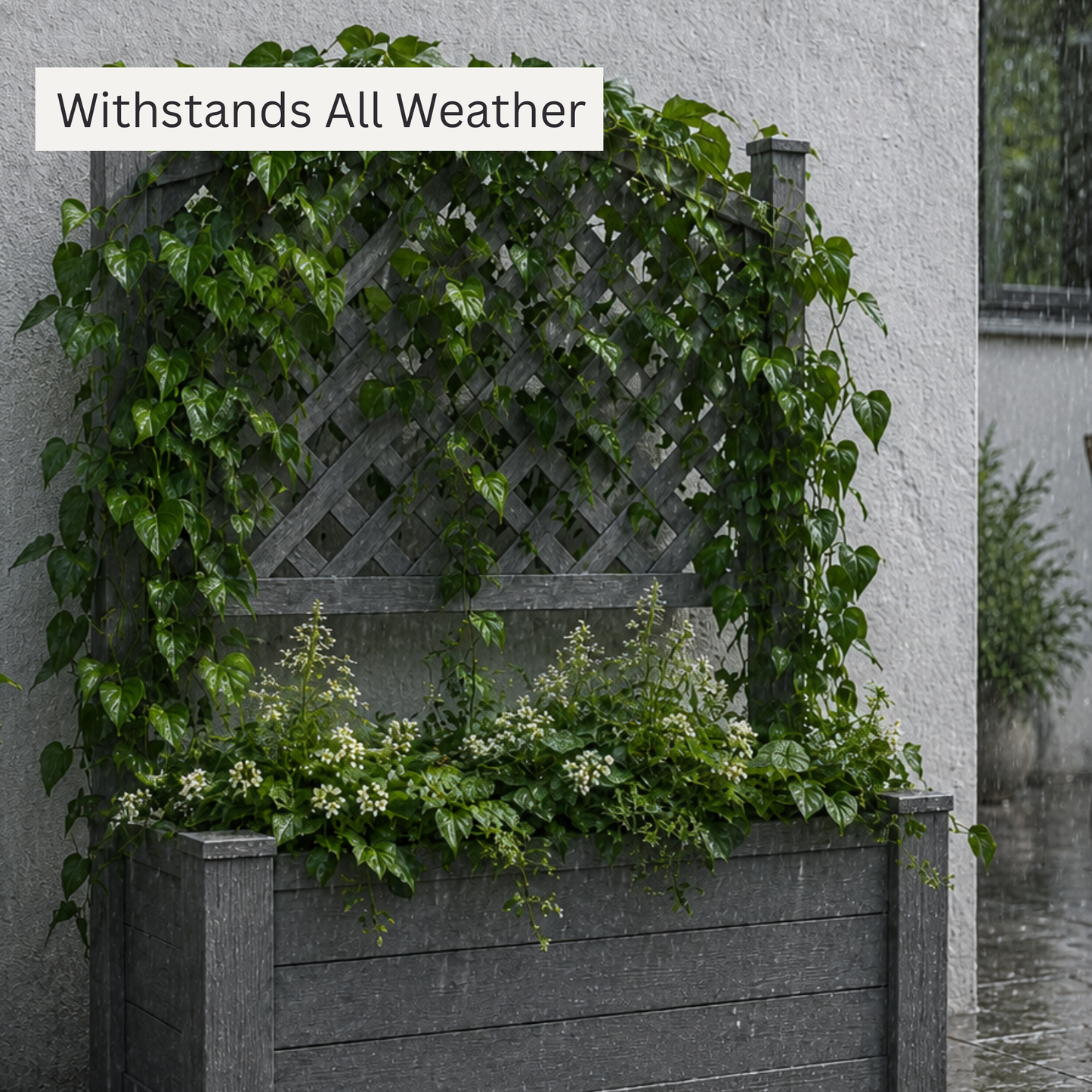 Winawood Blenheim Large Rectangular Planter with Trellis