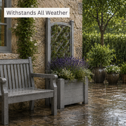 Winawood Blenheim Rectangular Planter with Trellis