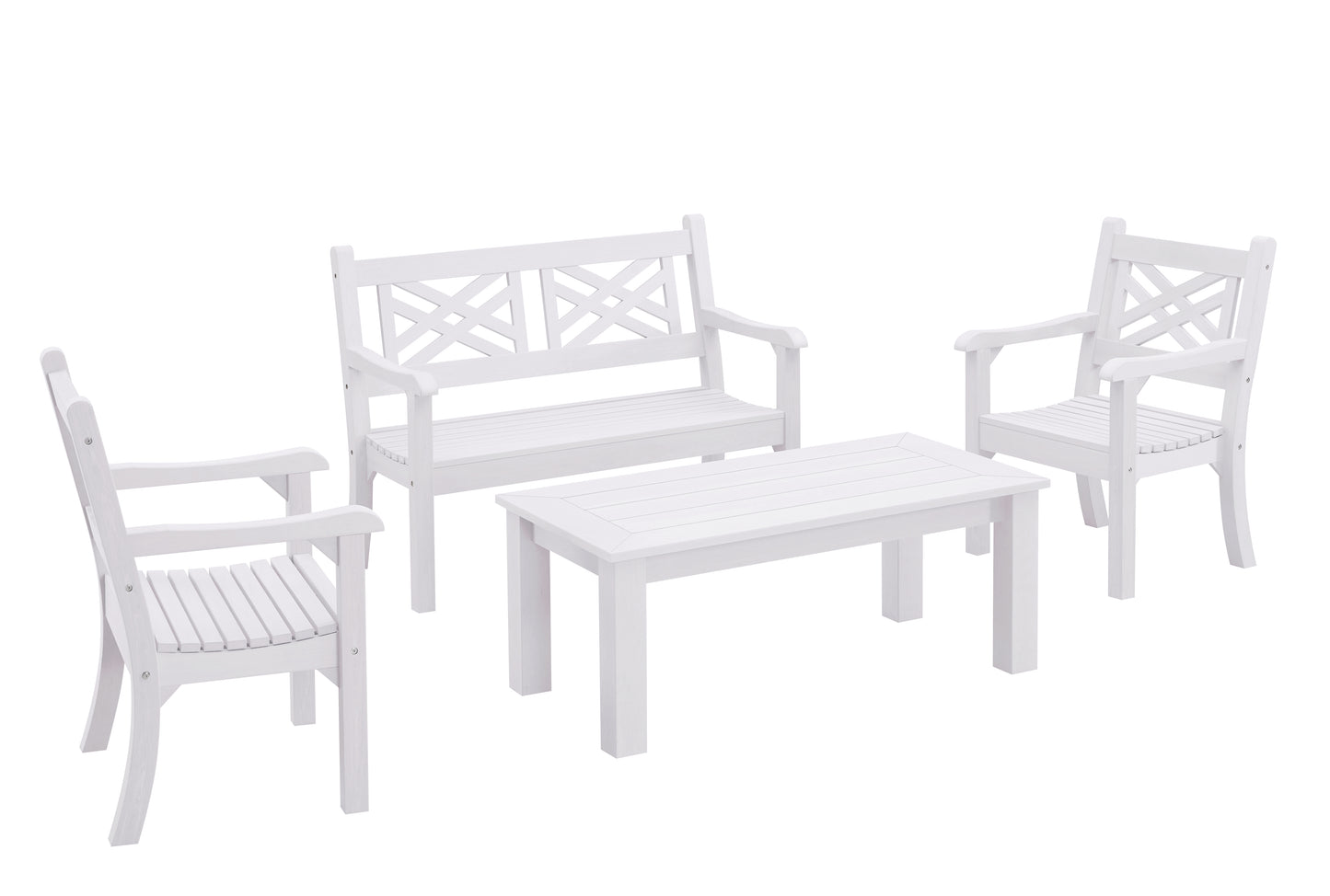 Winawood Wood Effect Coffee Table - L120cm x D61cm x H48cm