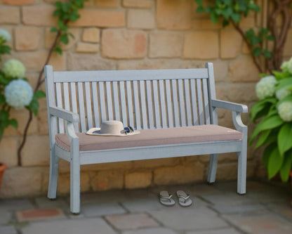 Bundle: Sandwick 2 Seater Bench + Bespoke Cushion - Powder Blue
