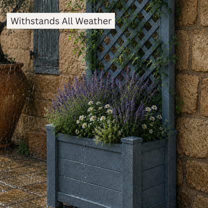 Winawood Blenheim Rectangular Planter with Trellis