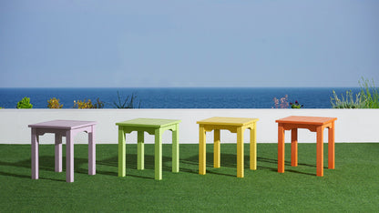 Winawood Wood Effect Side Table - L49.3cm x D49.3cm x H53cm - Sunflower Yellow