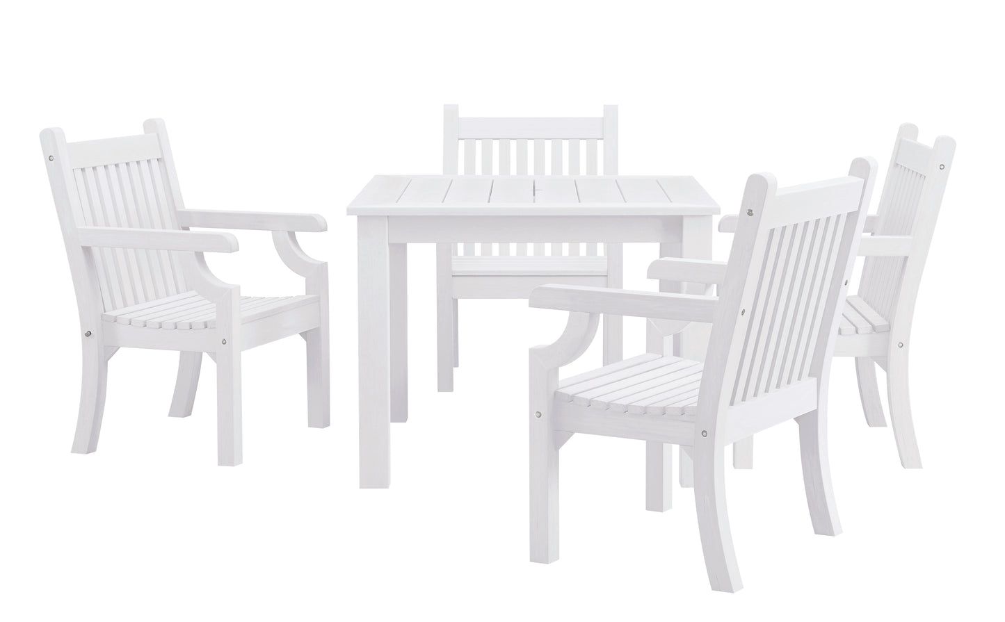 Winawood Wood Effect Square Dining Table - L98.3cm x D98.3cm x H76cm