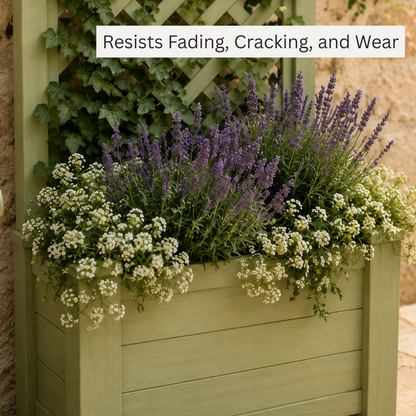 Winawood Blenheim Raised Rectangular Planter with Trellis