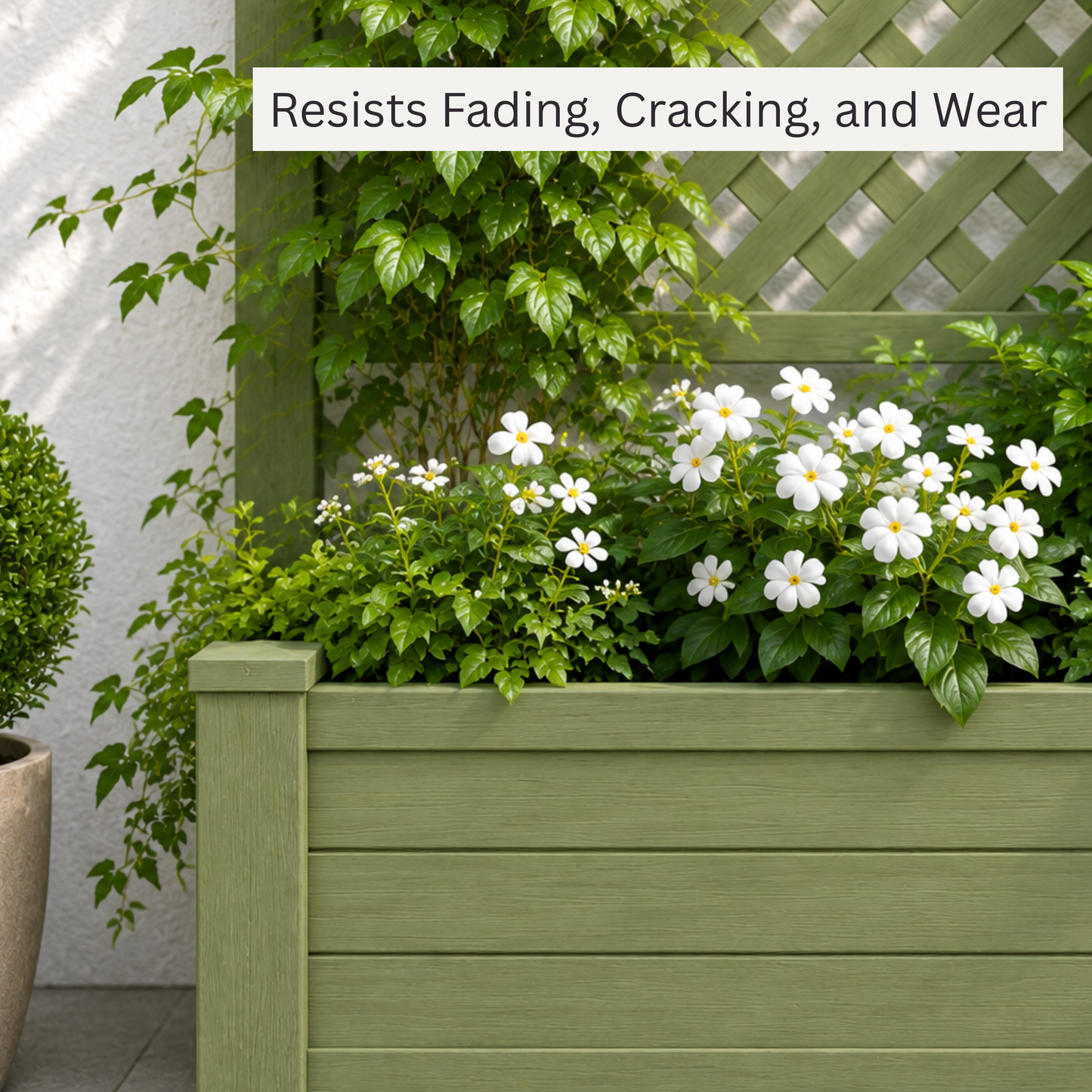 Winawood Blenheim Large Rectangular Planter with Trellis