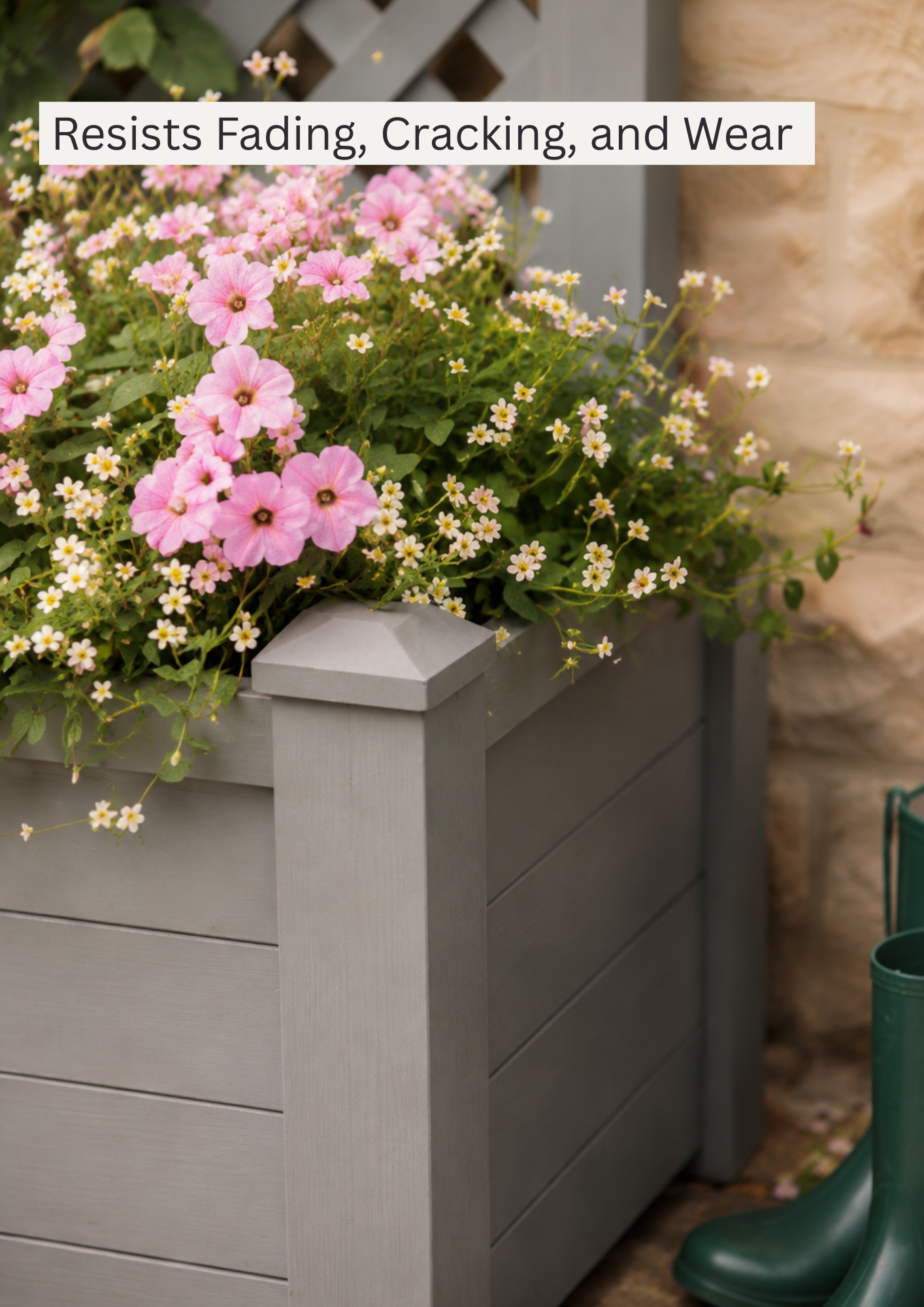 Winawood Blenheim Square Planter with Trellis