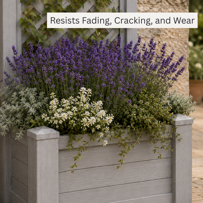 Winawood Blenheim Raised Rectangular Planter with Trellis