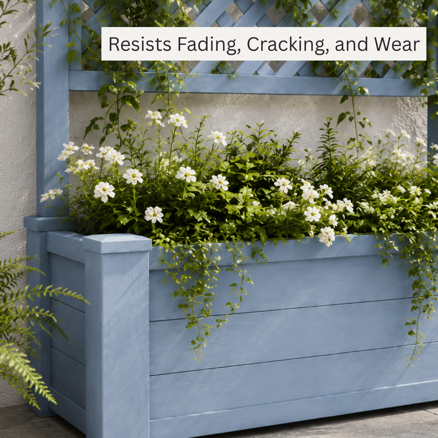 Winawood Blenheim Large Rectangular Planter with Trellis