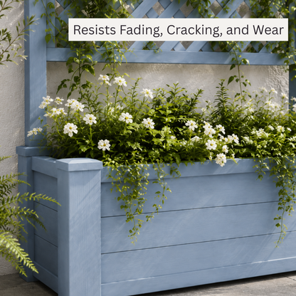 Winawood Blenheim Raised Large Rectangular Planter With Trellis