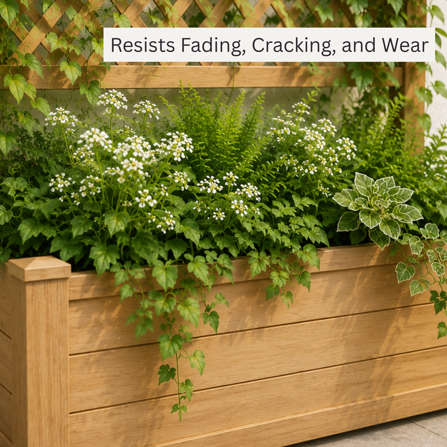 Winawood Blenheim Large Rectangular Planter with Trellis