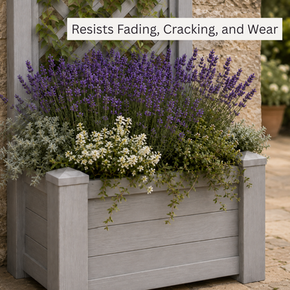 Winawood Blenheim Rectangular Planter with Trellis