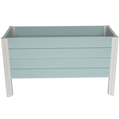 Winawood Wood Effect Rectangular Raised Planter - Powder Blue