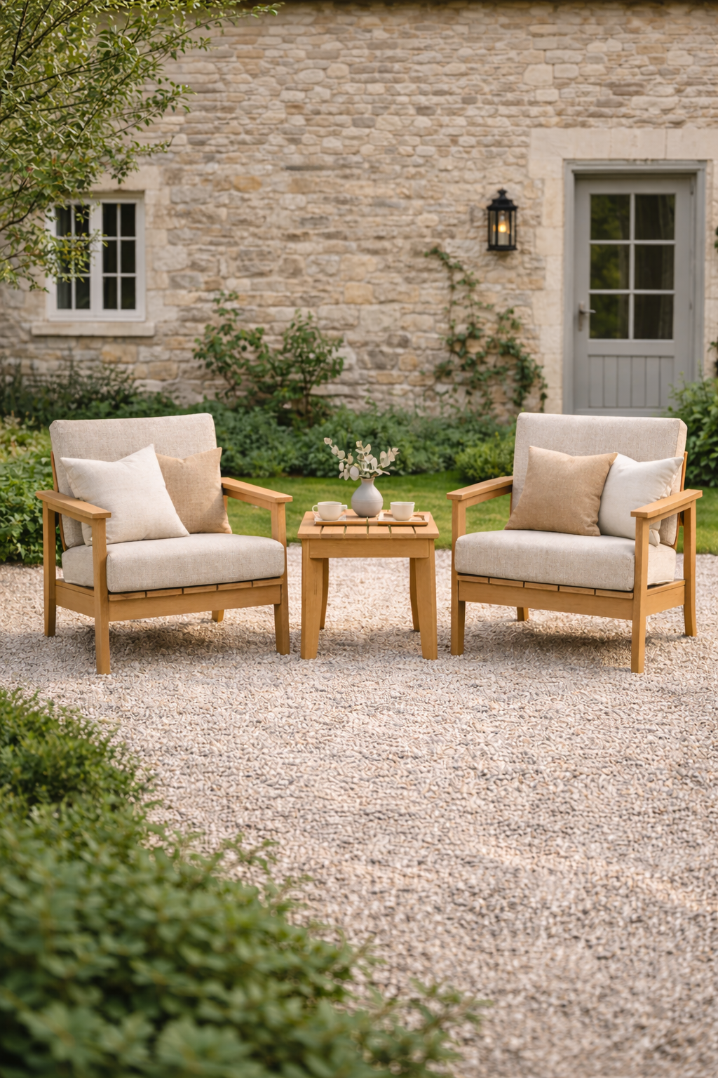 Winawood Skara Wood Effect Bistro Set