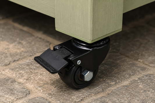Castors for Large Rectangular Planter - Stone Grey