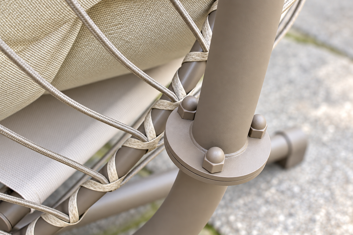 Orbit 360° Swivel & Rocking Garden Egg Chair - Natural