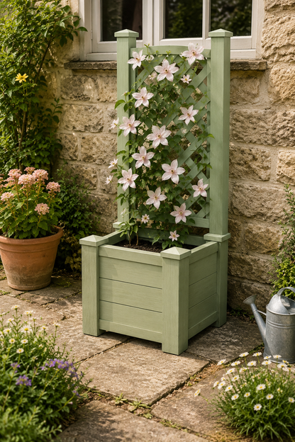 Winawood Blenheim Square Planter with Trellis