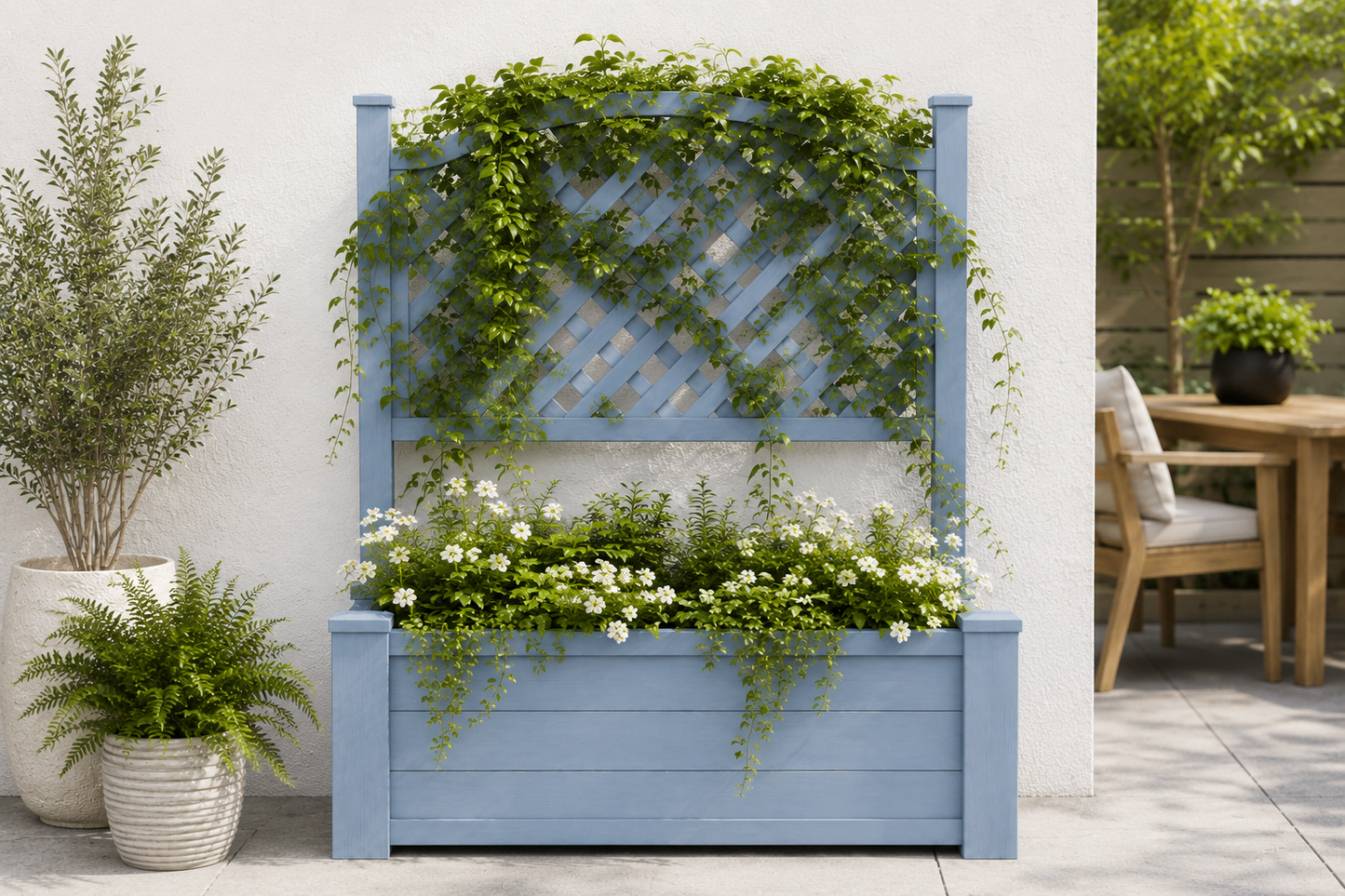 Winawood Blenheim Large Rectangular Planter with Trellis