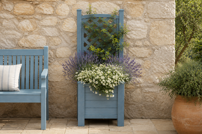 Winawood Blenheim Raised Square Planter with Trellis