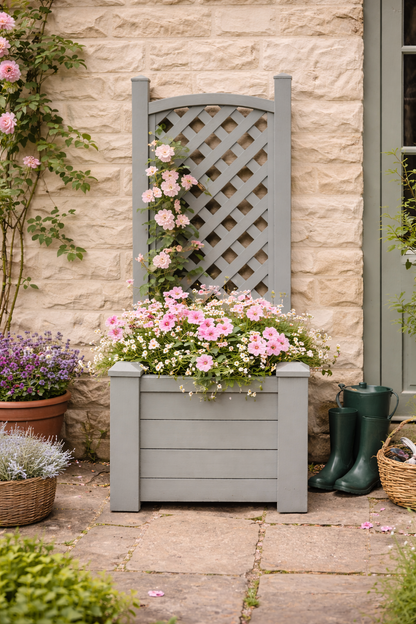 Winawood Blenheim Square Planter with Trellis