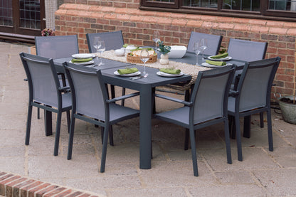 Capri Extending Butterfly Dining Set - Light Grey