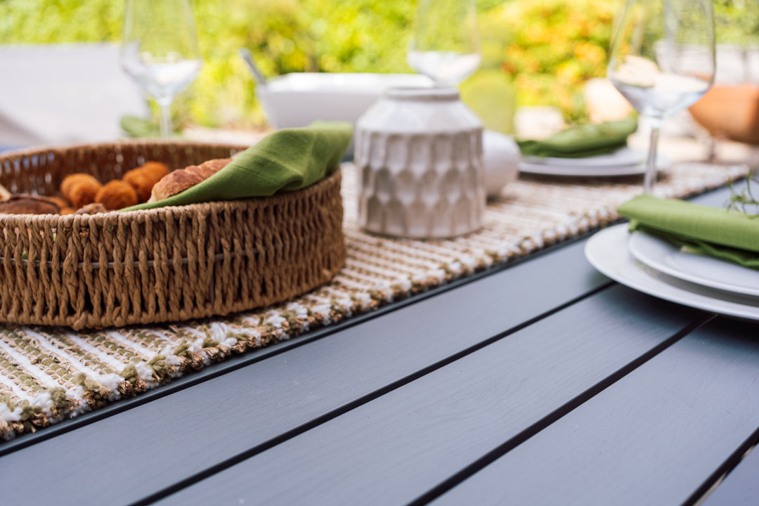 Capri Extending Butterfly Dining Set - Light Grey