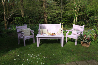 Winawood Wood Effect Coffee Table - L120cm x D61cm x H48cm - Petal Lilac