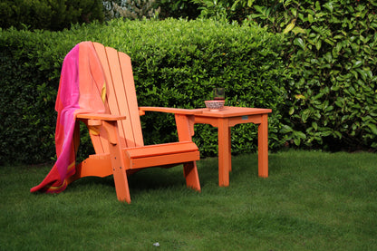 Winawood Wood Effect Side Table - L49.3cm x D49.3cm x H53cm - Sunset Orange