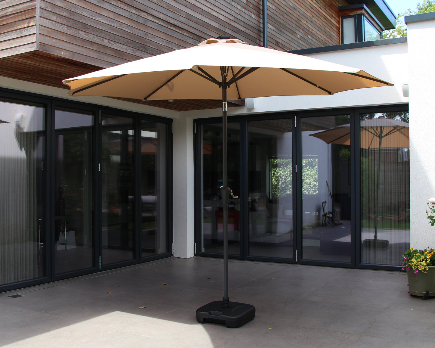 LED Lights Umbrella - Ecru
