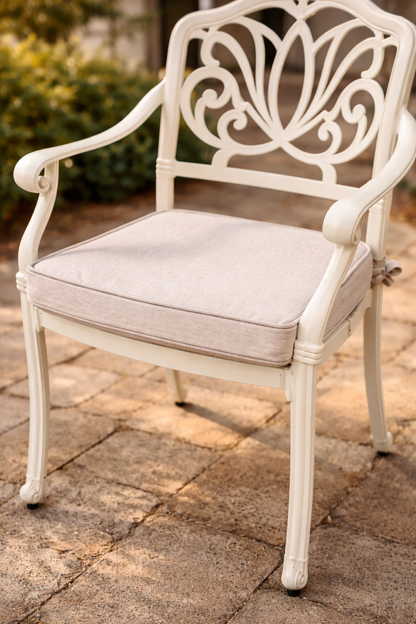 Cast Aluminium 6 Seater Oval Dining Set