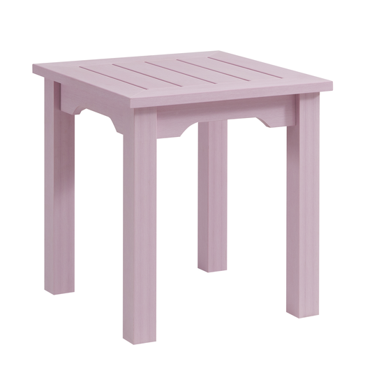 Winawood Wood Effect Side Table - L49.3cm x D49.3cm x H53cm - Petal Lilac