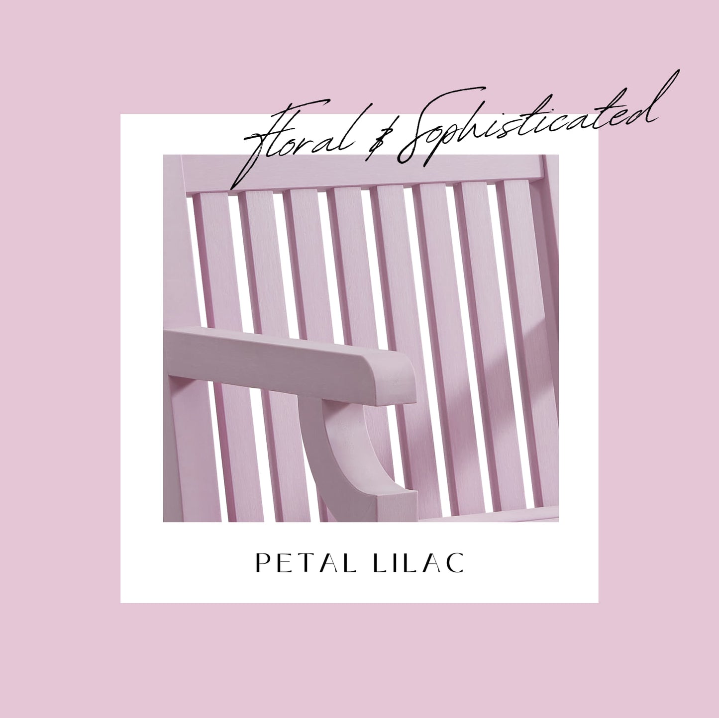 Winawood Sandwick 2 Seater Wood Effect Bench - Petal Lilac
