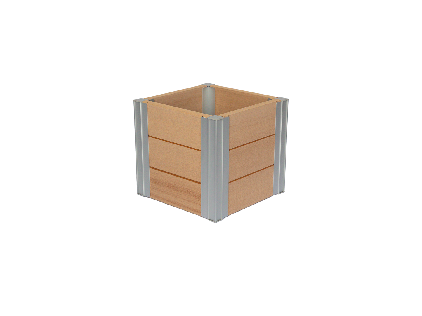 Winawood Wood Effect Small Cube Planter